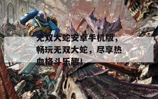 无双大蛇安卓手机版，畅玩无双大蛇，尽享热血格斗乐趣！