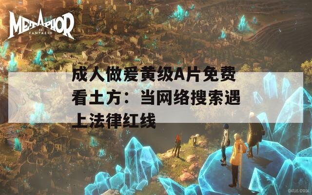 成人做爰黄级A片免费看土方：当网络搜索遇上法律红线