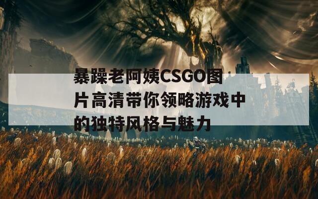 暴躁老阿姨CSGO图片高清带你领略游戏中的独特风格与魅力