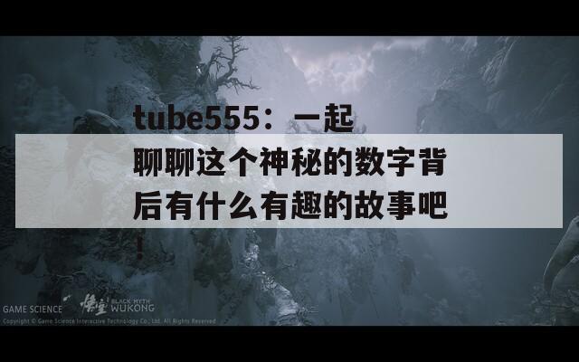 tube555：一起聊聊这个神秘的数字背后有什么有趣的故事吧！