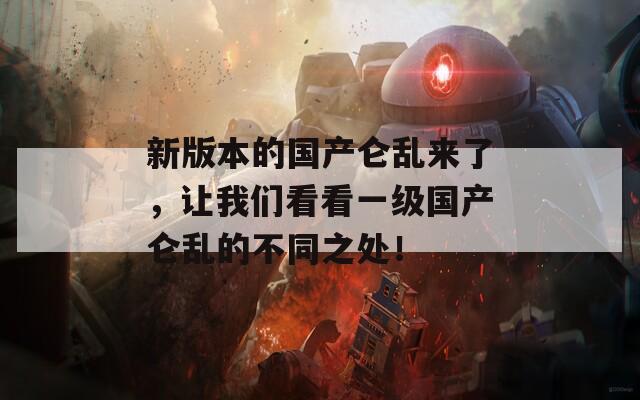 新版本的国产仑乱来了，让我们看看一级国产仑乱的不同之处！