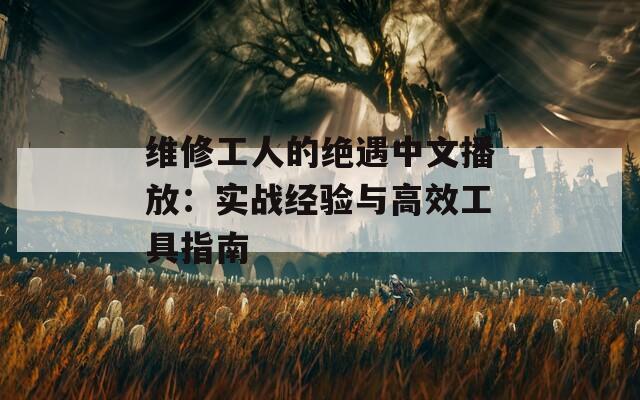 维修工人的绝遇中文播放：实战经验与高效工具指南