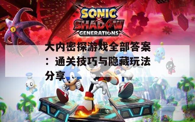大内密探游戏全部答案：通关技巧与隐藏玩法分享