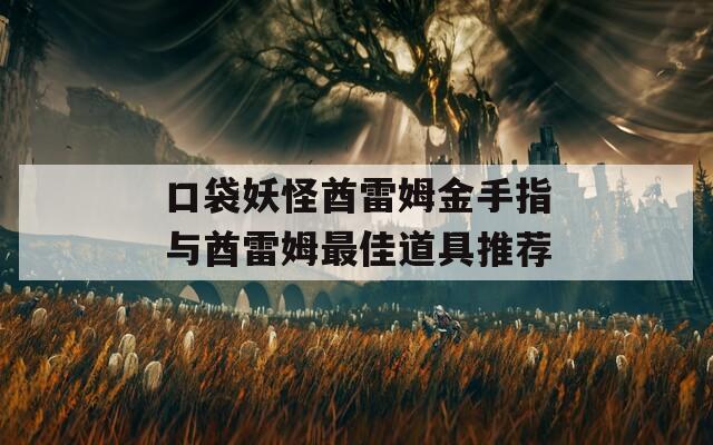 口袋妖怪酋雷姆金手指与酋雷姆最佳道具推荐