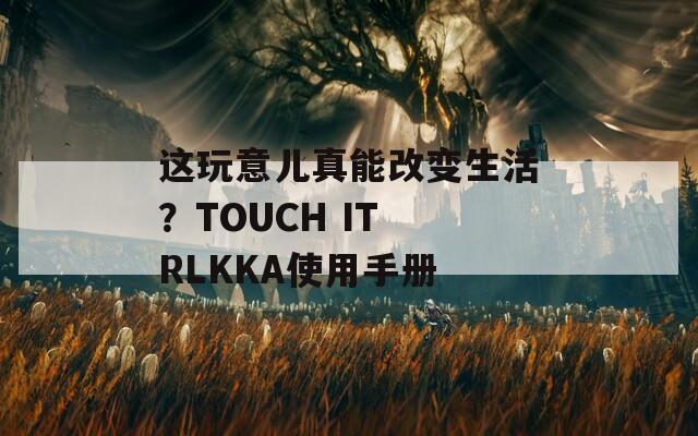 这玩意儿真能改变生活？TOUCH IT RLKKA使用手册