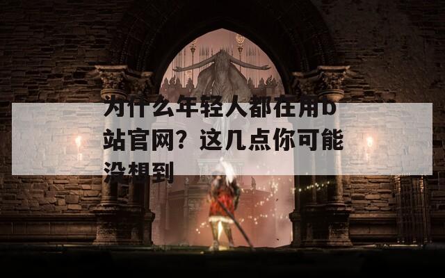 为什么年轻人都在用b站官网？这几点你可能没想到