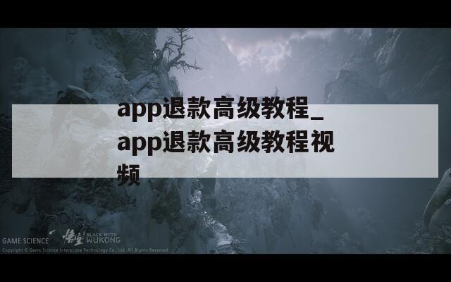 app退款高级教程_app退款高级教程视频