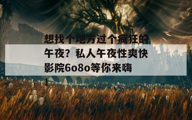 想找个地方过个疯狂的午夜？私人午夜性爽快影院6o8o等你来嗨！