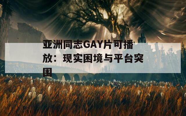 亚洲同志GAY片可播放：现实困境与平台突围