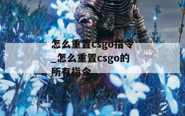 怎么重置csgo指令_怎么重置csgo的所有指令