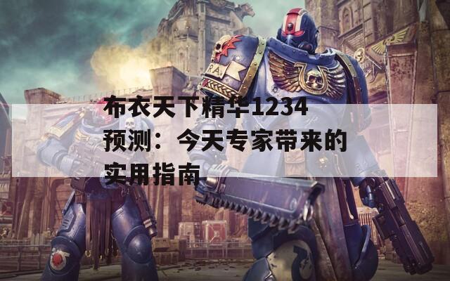 布衣天下精华1234预测：今天专家带来的实用指南